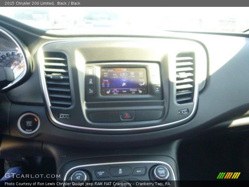 Black / Black 2015 Chrysler 200 Limited