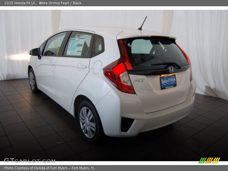 White Orchid Pearl / Black 2015 Honda Fit LX