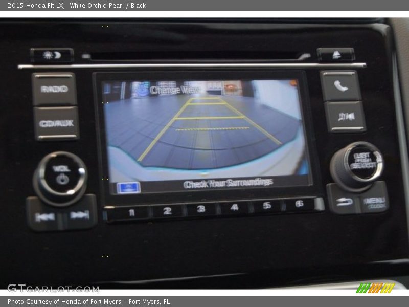 White Orchid Pearl / Black 2015 Honda Fit LX