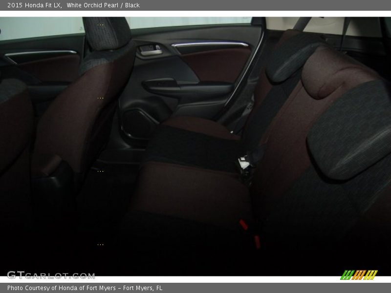 White Orchid Pearl / Black 2015 Honda Fit LX