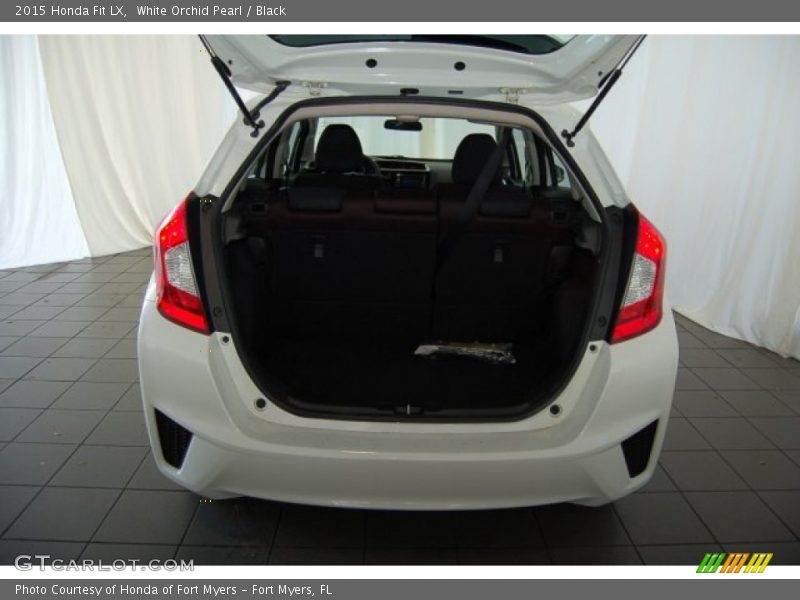White Orchid Pearl / Black 2015 Honda Fit LX