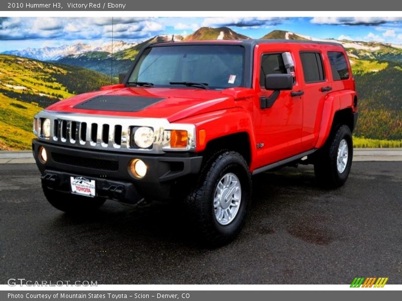 Victory Red / Ebony 2010 Hummer H3