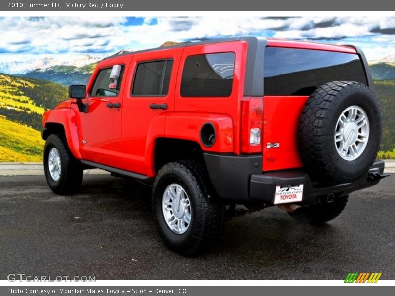 Victory Red / Ebony 2010 Hummer H3