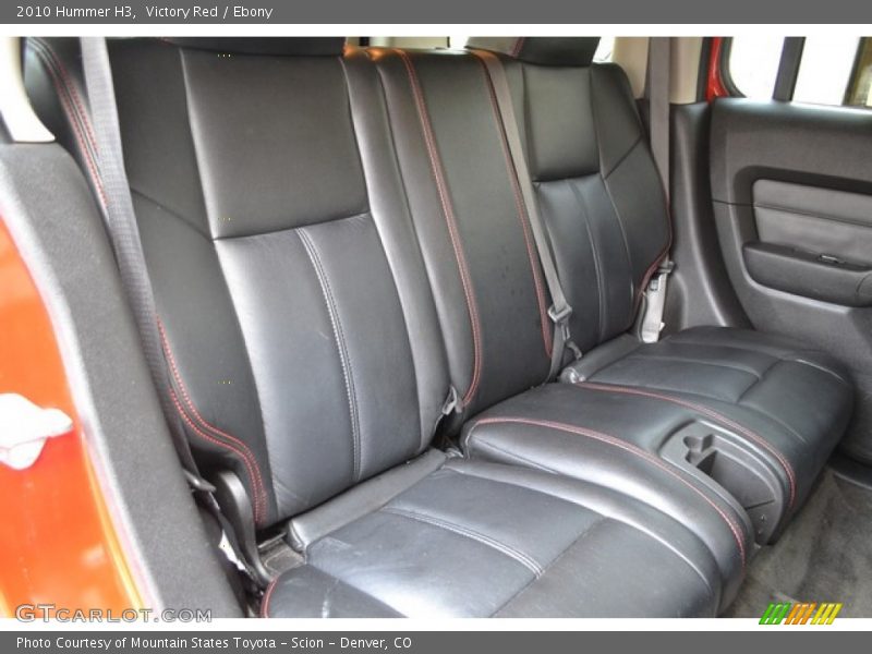 Rear Seat of 2010 H3 