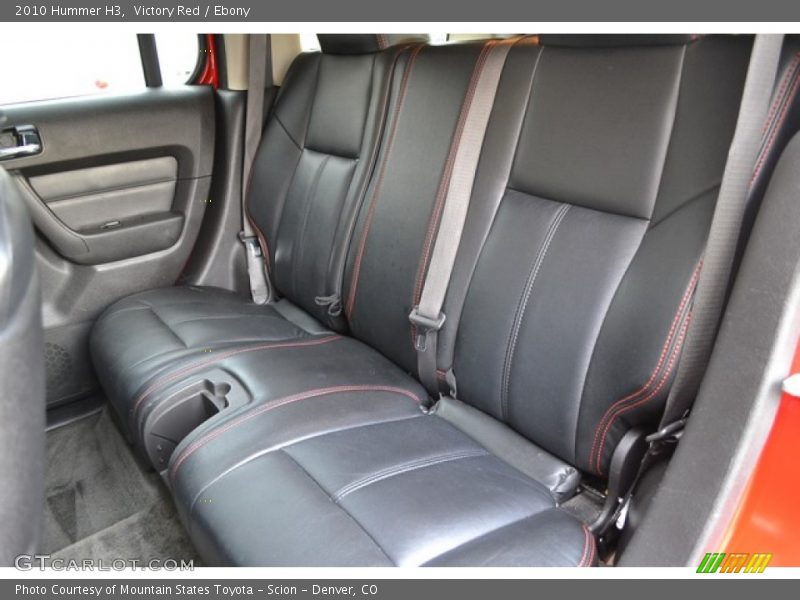 Rear Seat of 2010 H3 