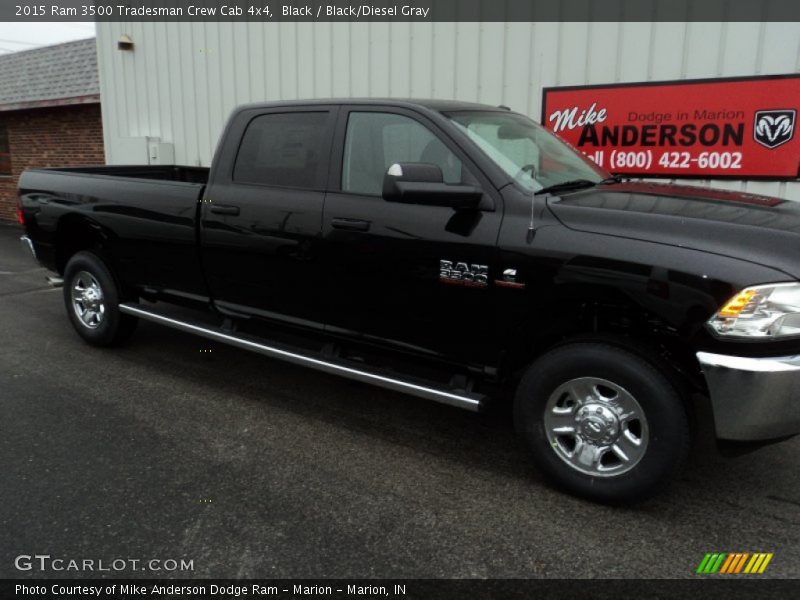 Black / Black/Diesel Gray 2015 Ram 3500 Tradesman Crew Cab 4x4