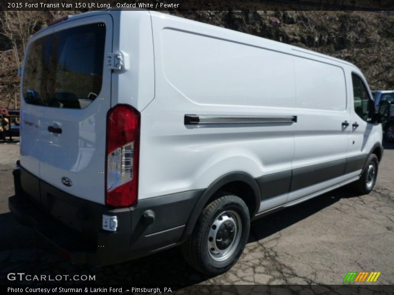 Oxford White / Pewter 2015 Ford Transit Van 150 LR Long