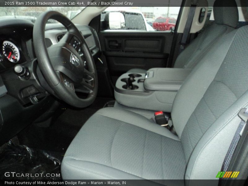  2015 3500 Tradesman Crew Cab 4x4 Black/Diesel Gray Interior