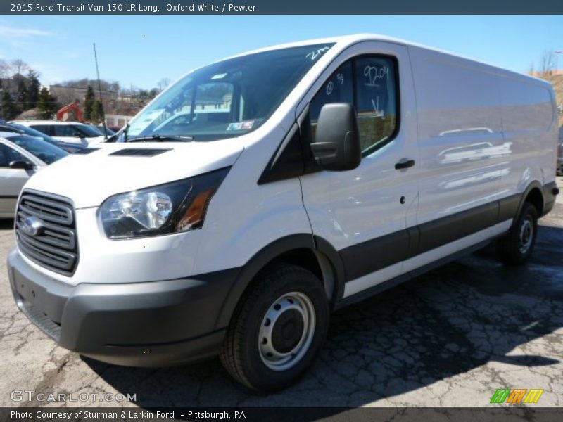 Oxford White / Pewter 2015 Ford Transit Van 150 LR Long