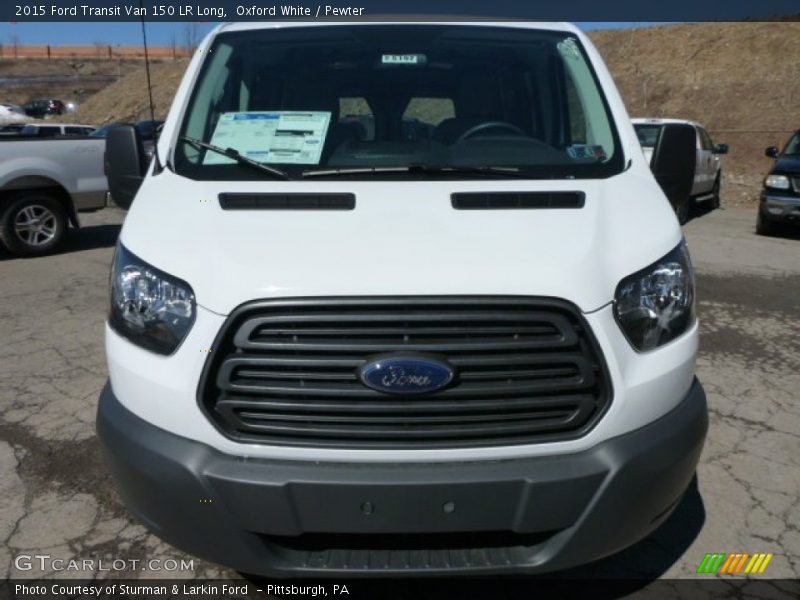 Oxford White / Pewter 2015 Ford Transit Van 150 LR Long
