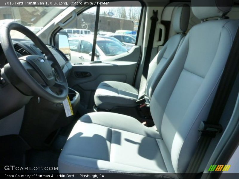 Oxford White / Pewter 2015 Ford Transit Van 150 LR Long