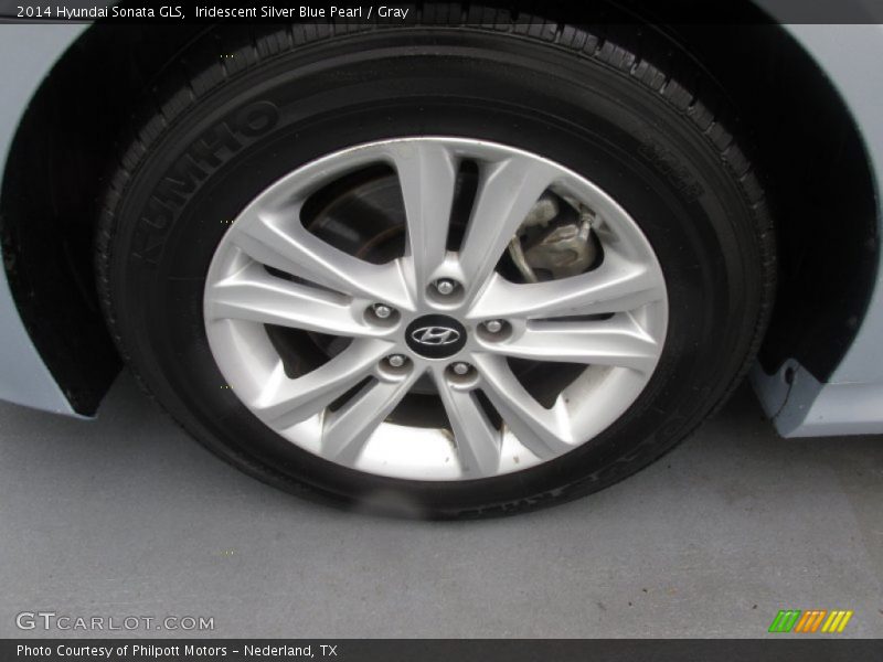 Iridescent Silver Blue Pearl / Gray 2014 Hyundai Sonata GLS