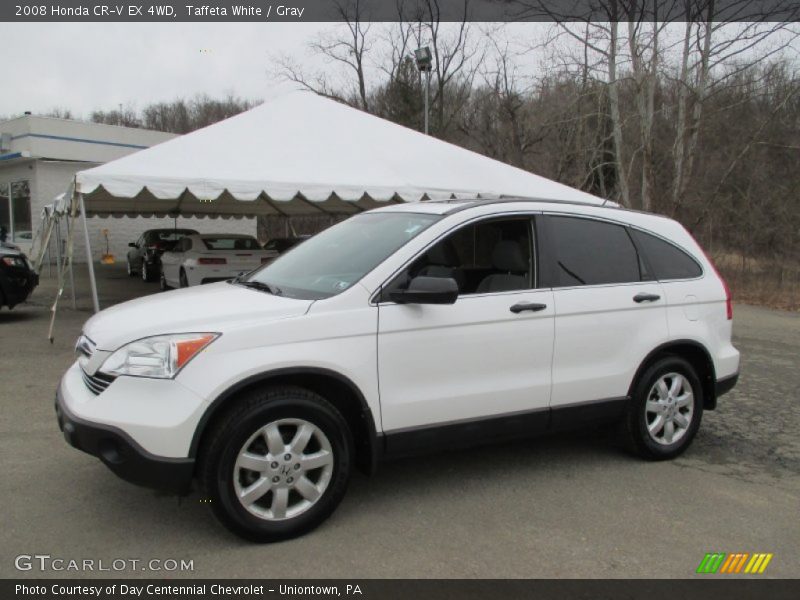 Taffeta White / Gray 2008 Honda CR-V EX 4WD
