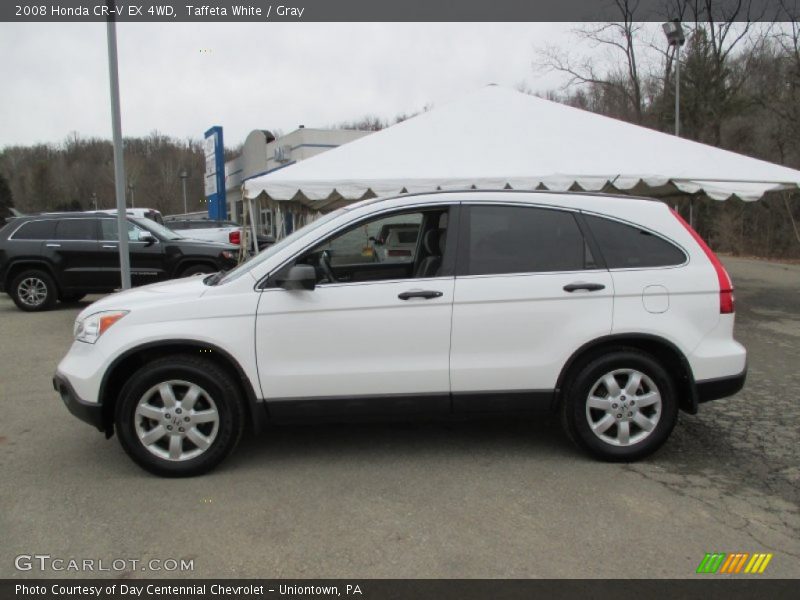 Taffeta White / Gray 2008 Honda CR-V EX 4WD