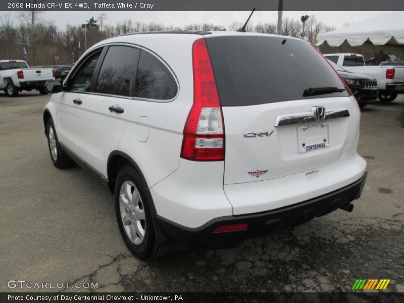 Taffeta White / Gray 2008 Honda CR-V EX 4WD