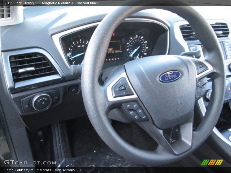 Magnetic Metallic / Charcoal Black 2015 Ford Fusion SE