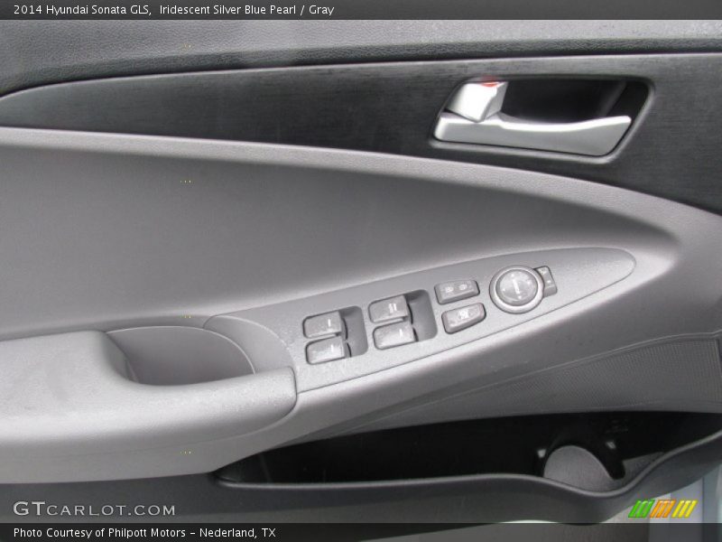 Iridescent Silver Blue Pearl / Gray 2014 Hyundai Sonata GLS