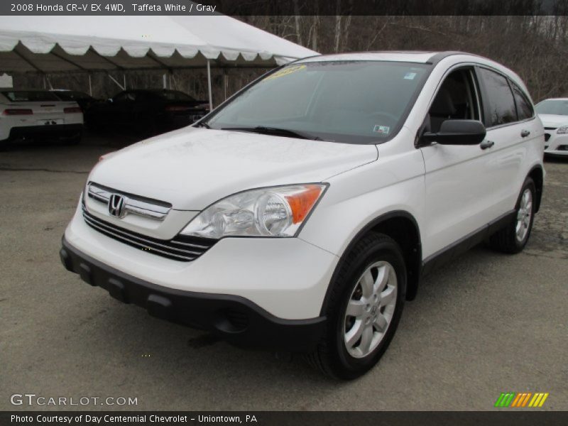 Taffeta White / Gray 2008 Honda CR-V EX 4WD