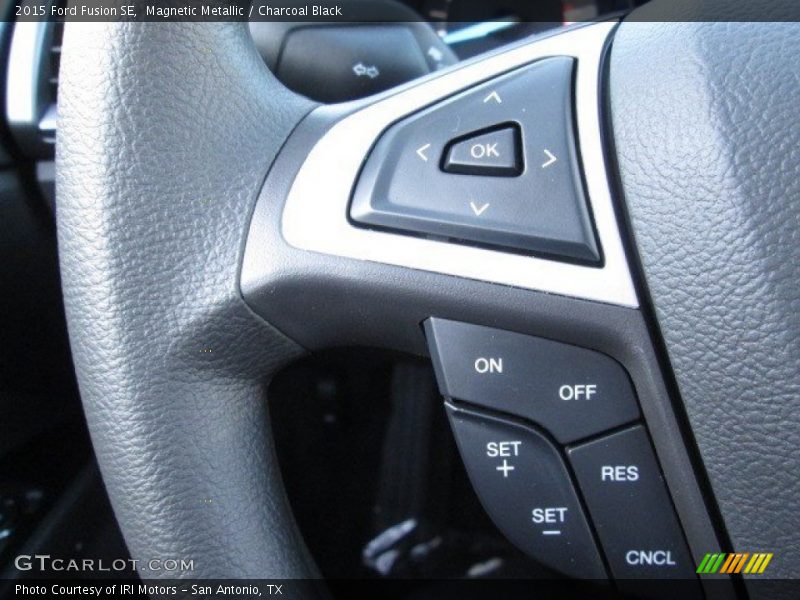 Magnetic Metallic / Charcoal Black 2015 Ford Fusion SE