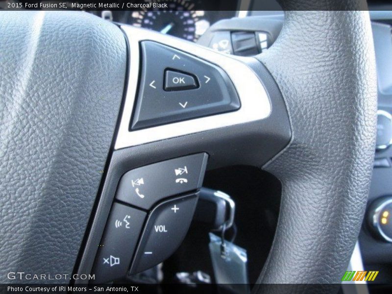 Magnetic Metallic / Charcoal Black 2015 Ford Fusion SE