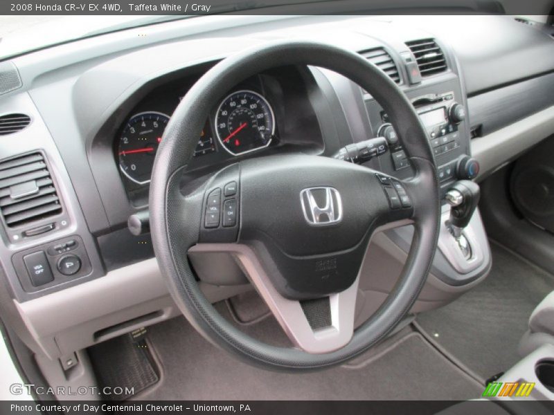 Taffeta White / Gray 2008 Honda CR-V EX 4WD