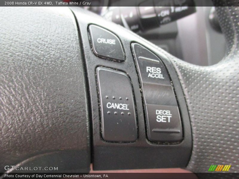 Taffeta White / Gray 2008 Honda CR-V EX 4WD