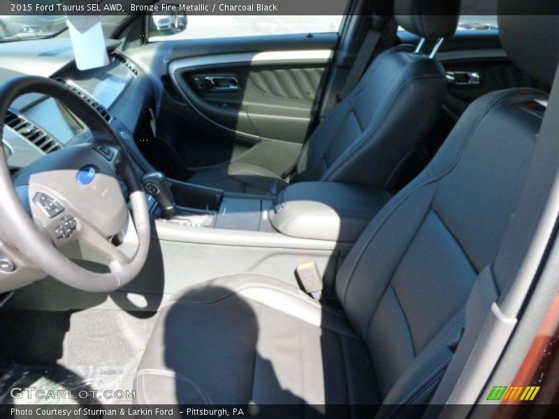 Bronze Fire Metallic / Charcoal Black 2015 Ford Taurus SEL AWD