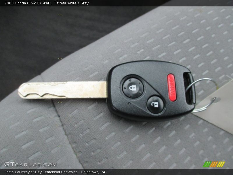 Taffeta White / Gray 2008 Honda CR-V EX 4WD