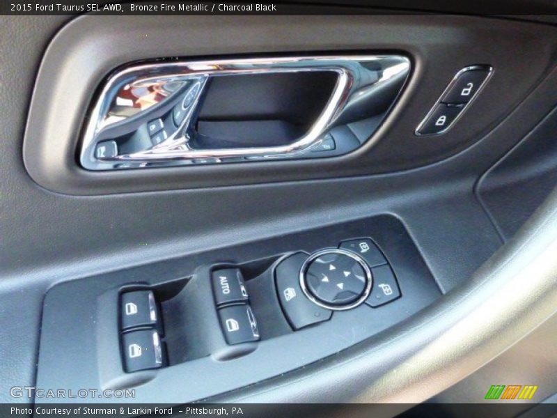 Bronze Fire Metallic / Charcoal Black 2015 Ford Taurus SEL AWD