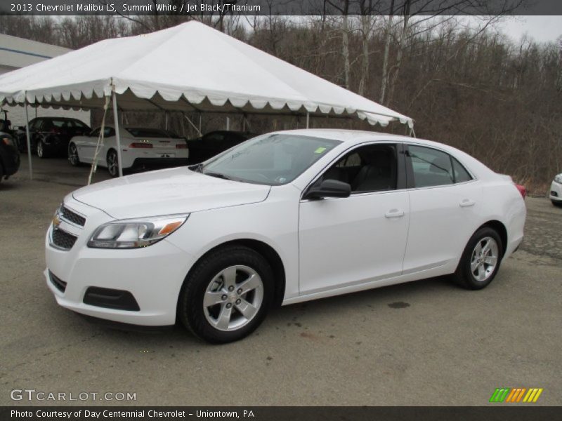 Summit White / Jet Black/Titanium 2013 Chevrolet Malibu LS