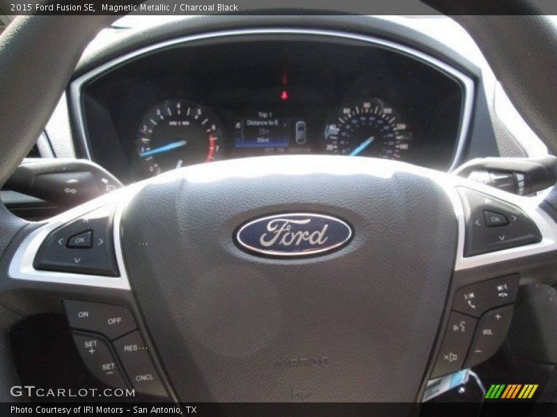Magnetic Metallic / Charcoal Black 2015 Ford Fusion SE