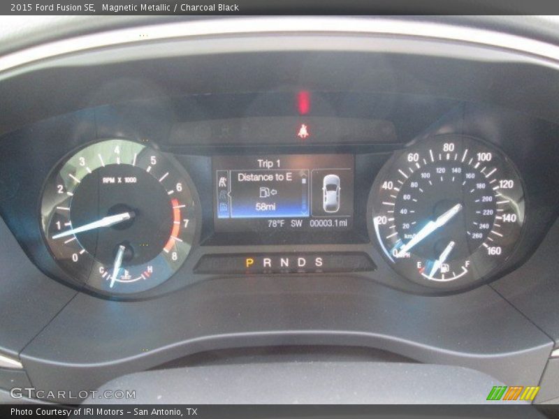 Magnetic Metallic / Charcoal Black 2015 Ford Fusion SE