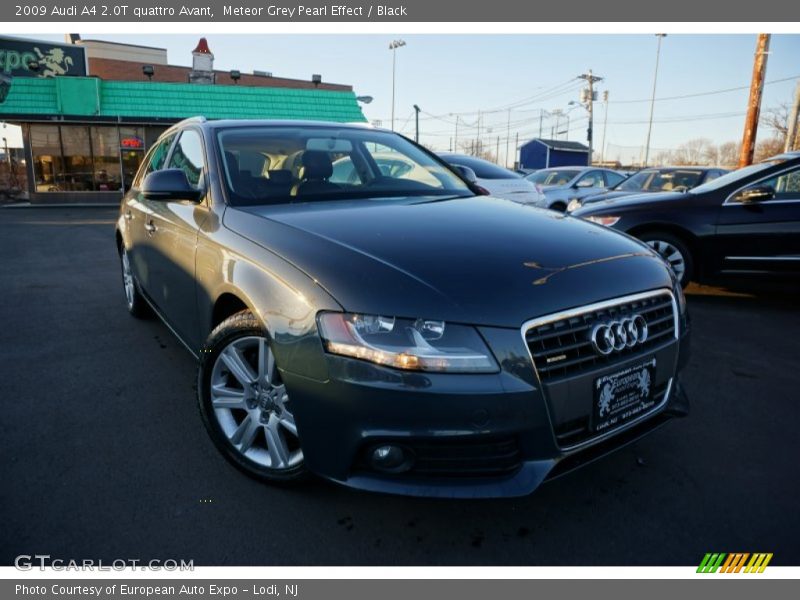 Meteor Grey Pearl Effect / Black 2009 Audi A4 2.0T quattro Avant