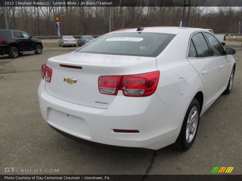 Summit White / Jet Black/Titanium 2013 Chevrolet Malibu LS