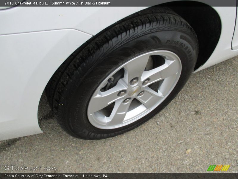 Summit White / Jet Black/Titanium 2013 Chevrolet Malibu LS