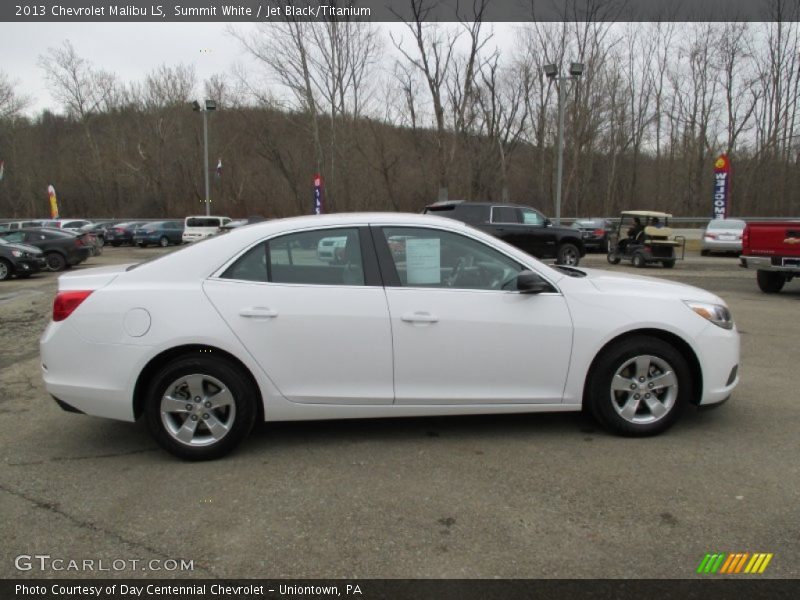 Summit White / Jet Black/Titanium 2013 Chevrolet Malibu LS