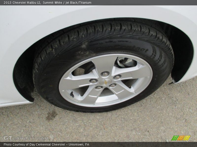 Summit White / Jet Black/Titanium 2013 Chevrolet Malibu LS
