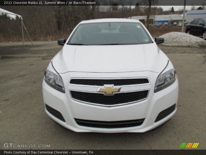 Summit White / Jet Black/Titanium 2013 Chevrolet Malibu LS