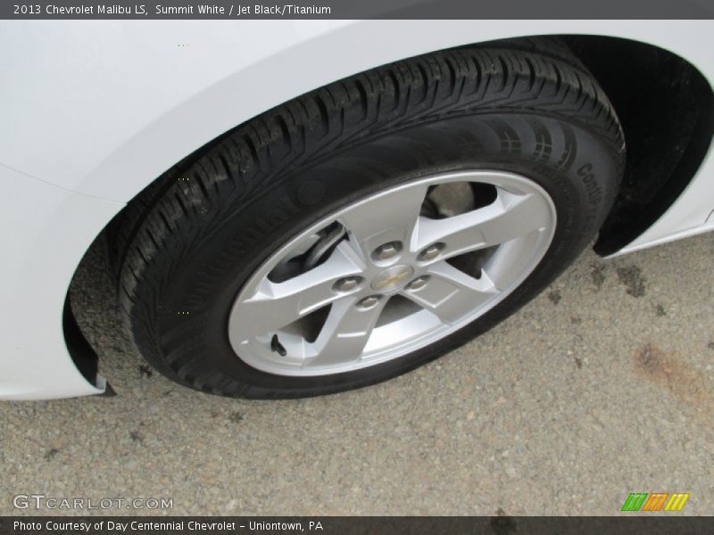 Summit White / Jet Black/Titanium 2013 Chevrolet Malibu LS