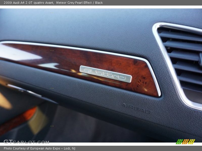 Meteor Grey Pearl Effect / Black 2009 Audi A4 2.0T quattro Avant