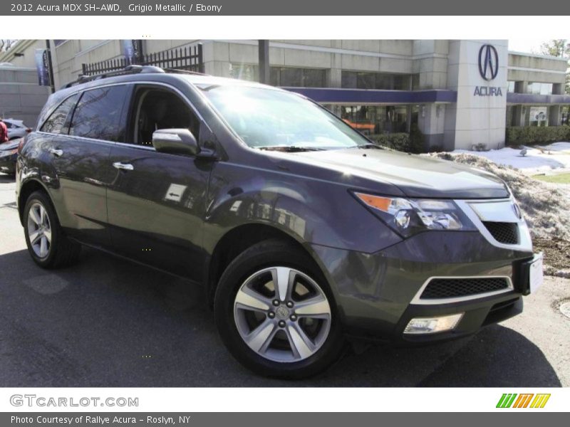 Grigio Metallic / Ebony 2012 Acura MDX SH-AWD