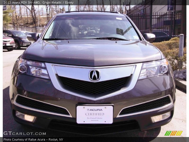 Grigio Metallic / Ebony 2012 Acura MDX SH-AWD