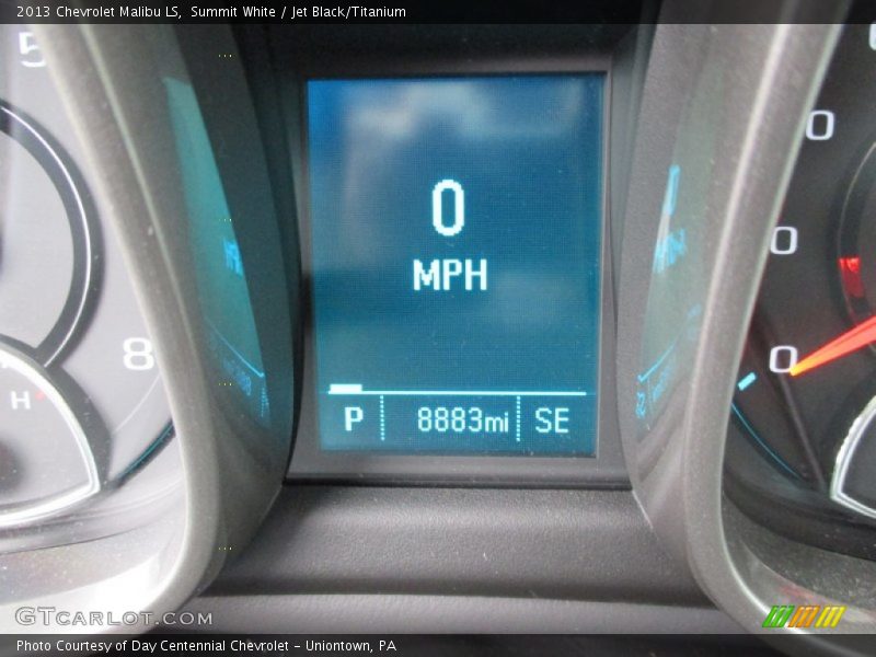 Summit White / Jet Black/Titanium 2013 Chevrolet Malibu LS