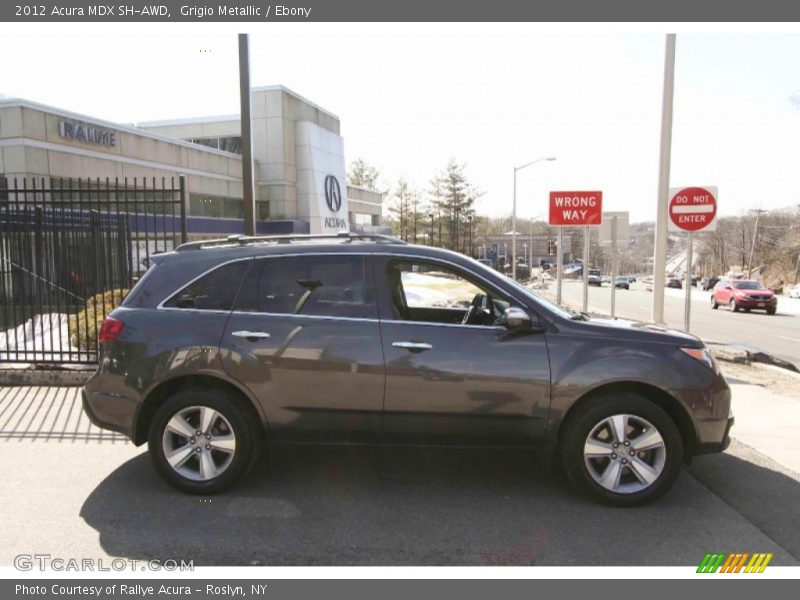 Grigio Metallic / Ebony 2012 Acura MDX SH-AWD