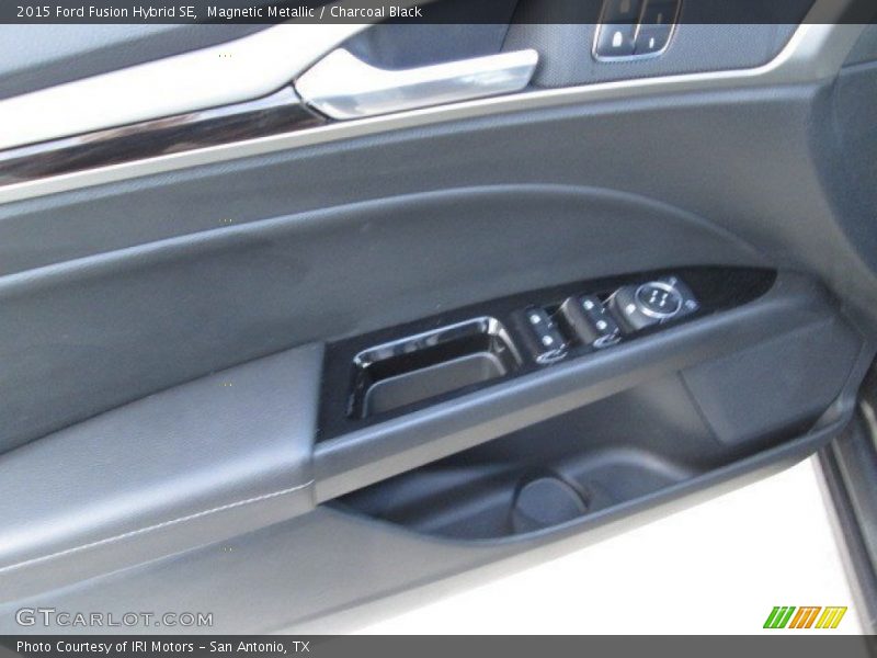 Magnetic Metallic / Charcoal Black 2015 Ford Fusion Hybrid SE