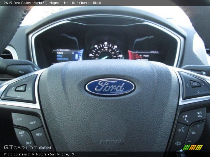 Magnetic Metallic / Charcoal Black 2015 Ford Fusion Hybrid SE
