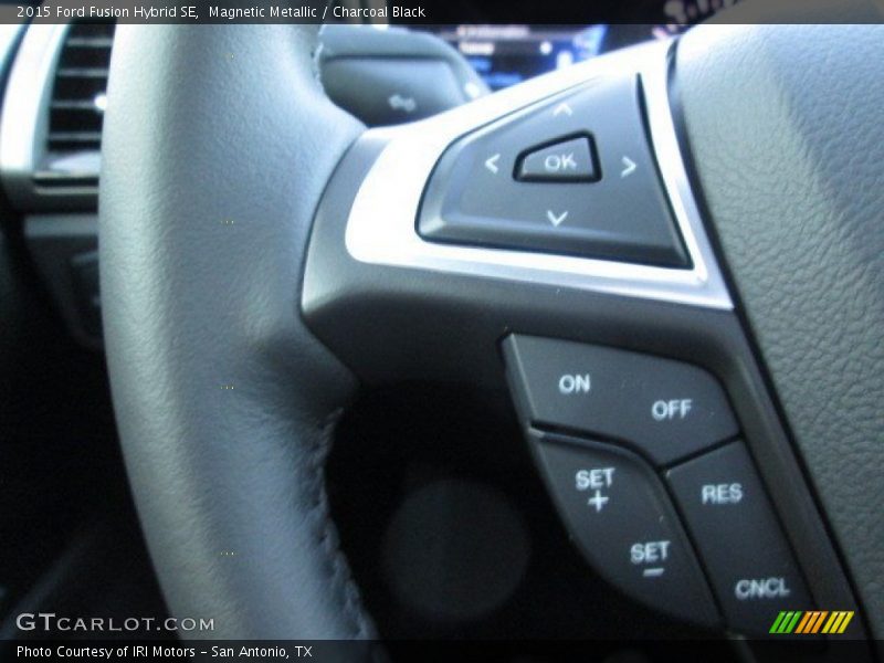 Magnetic Metallic / Charcoal Black 2015 Ford Fusion Hybrid SE