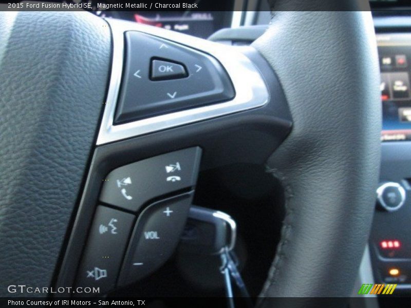 Magnetic Metallic / Charcoal Black 2015 Ford Fusion Hybrid SE