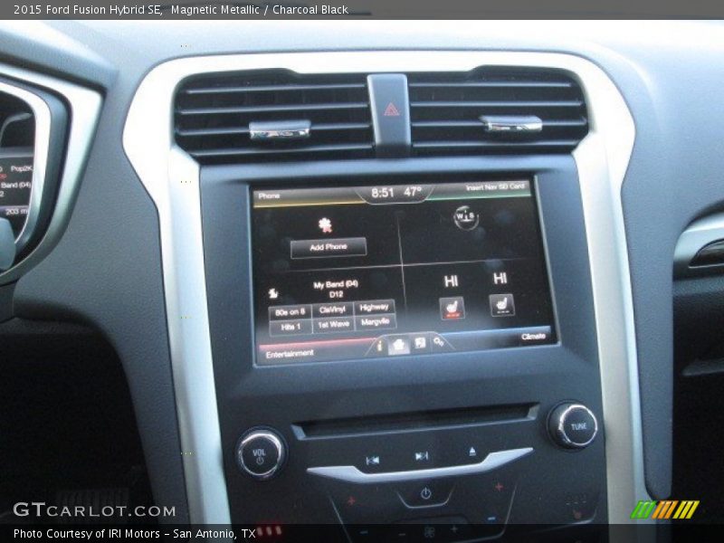 Magnetic Metallic / Charcoal Black 2015 Ford Fusion Hybrid SE