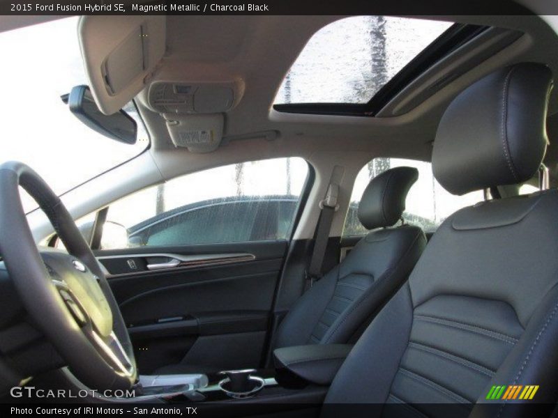 Magnetic Metallic / Charcoal Black 2015 Ford Fusion Hybrid SE